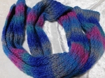 Knitted Scarf - Pink Bluebird